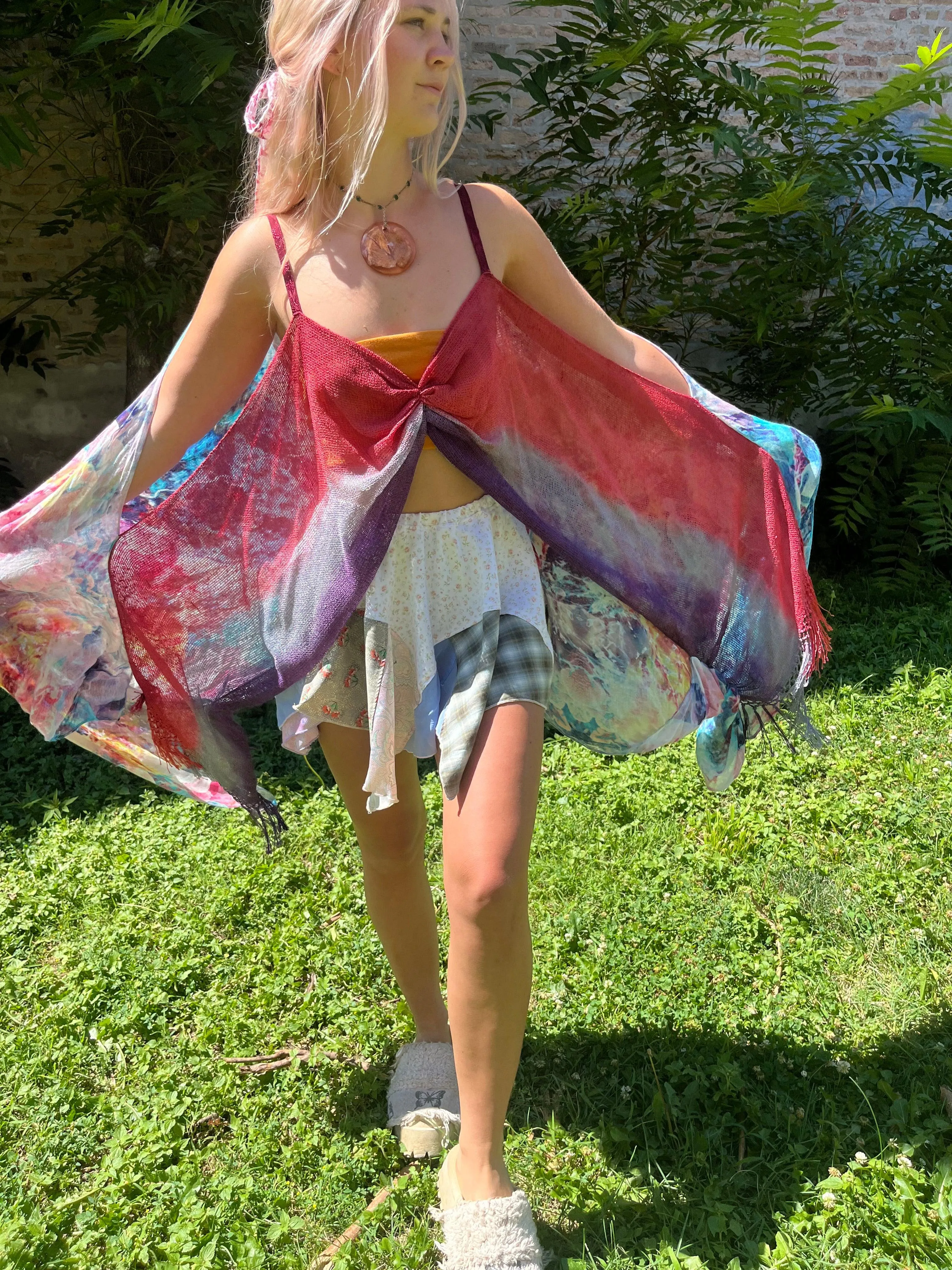 Reclaimed Hyperspace Cruise Scarf Top