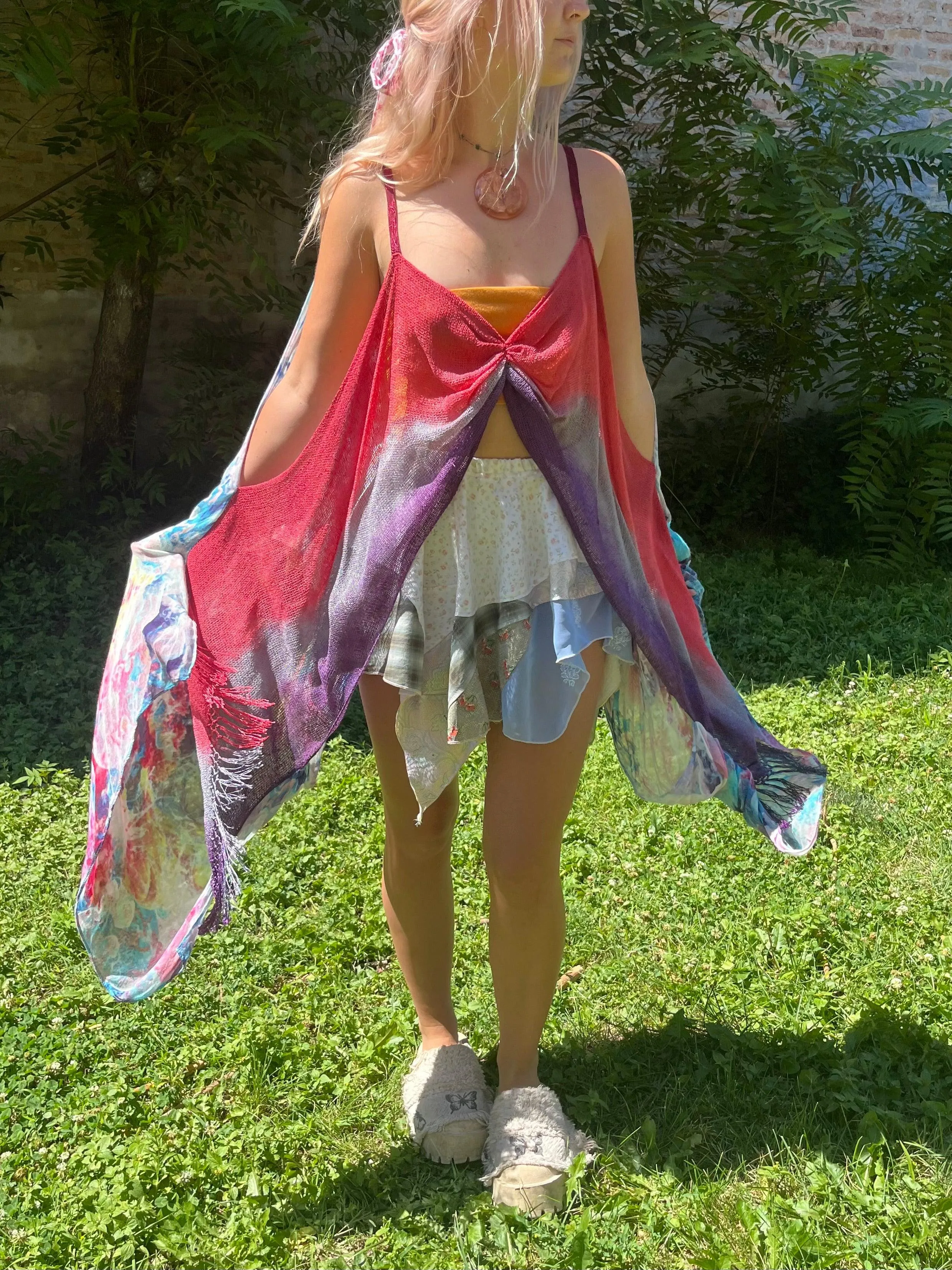 Reclaimed Hyperspace Cruise Scarf Top