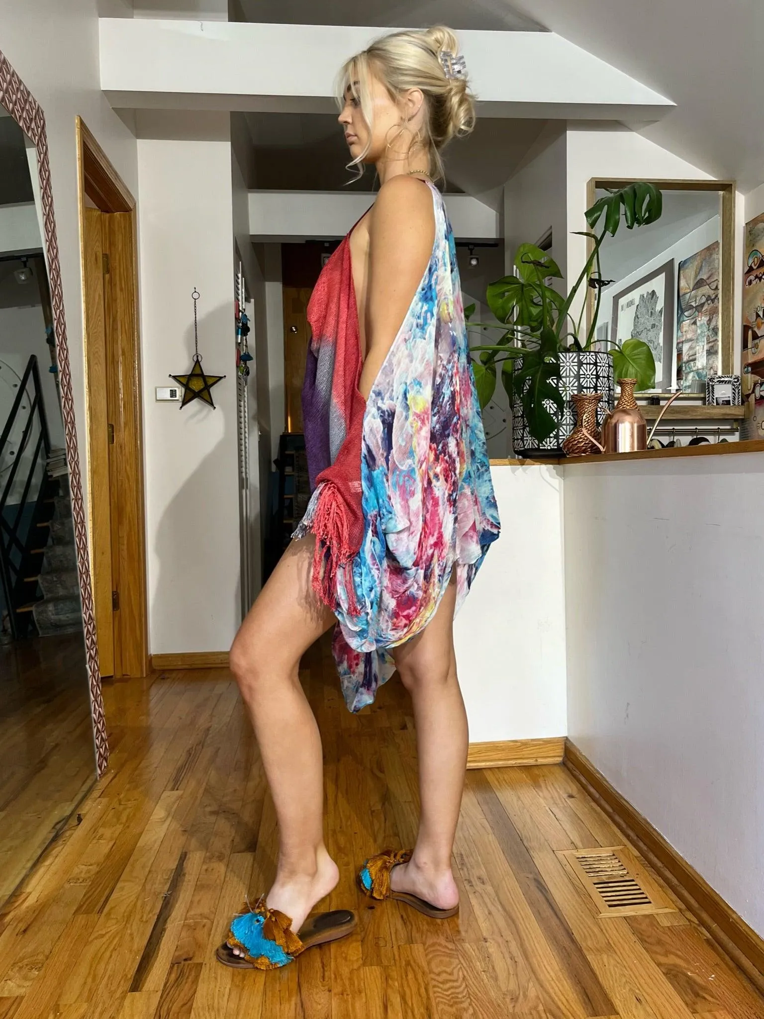Reclaimed Hyperspace Cruise Scarf Top