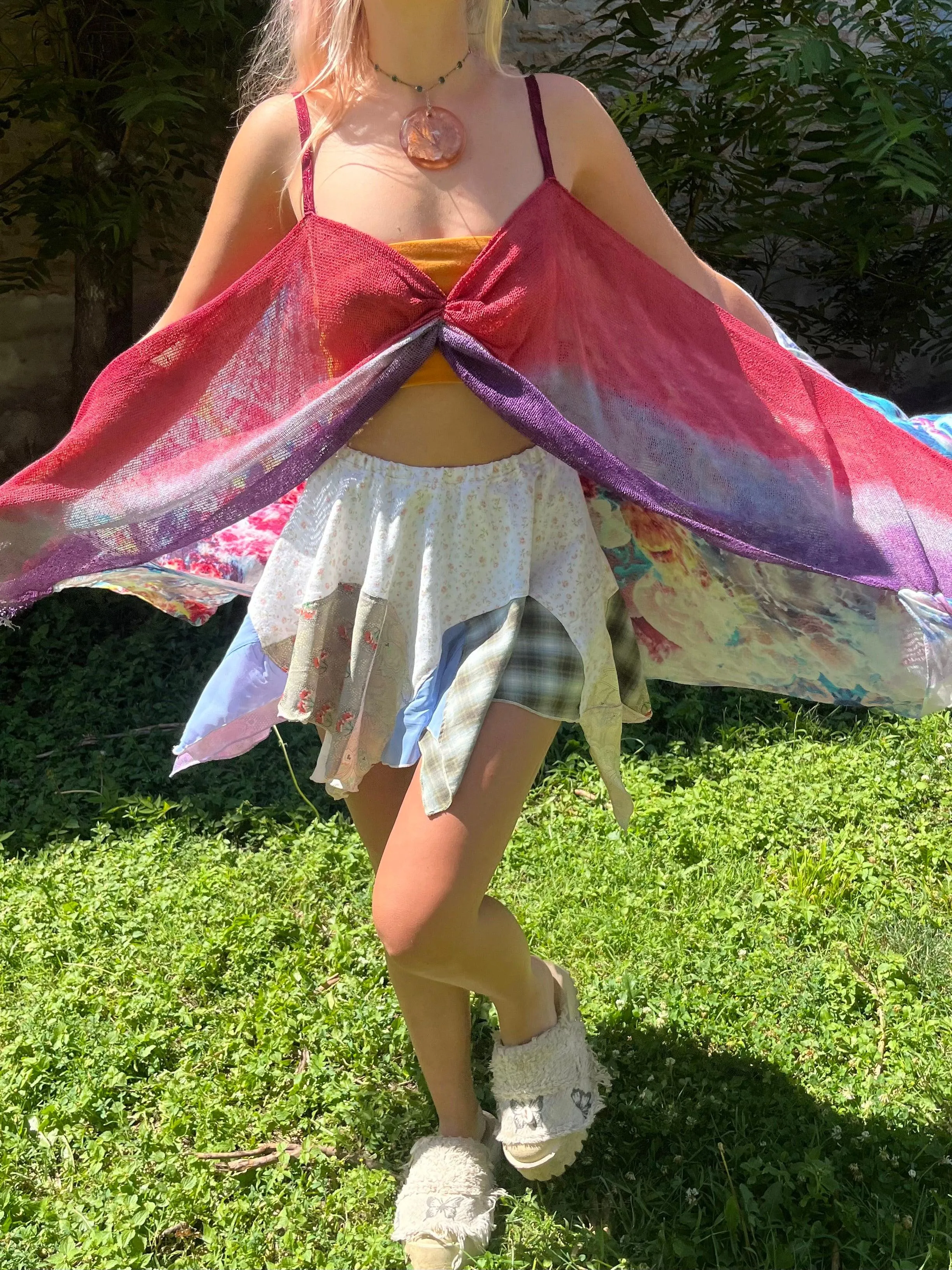 Reclaimed Hyperspace Cruise Scarf Top