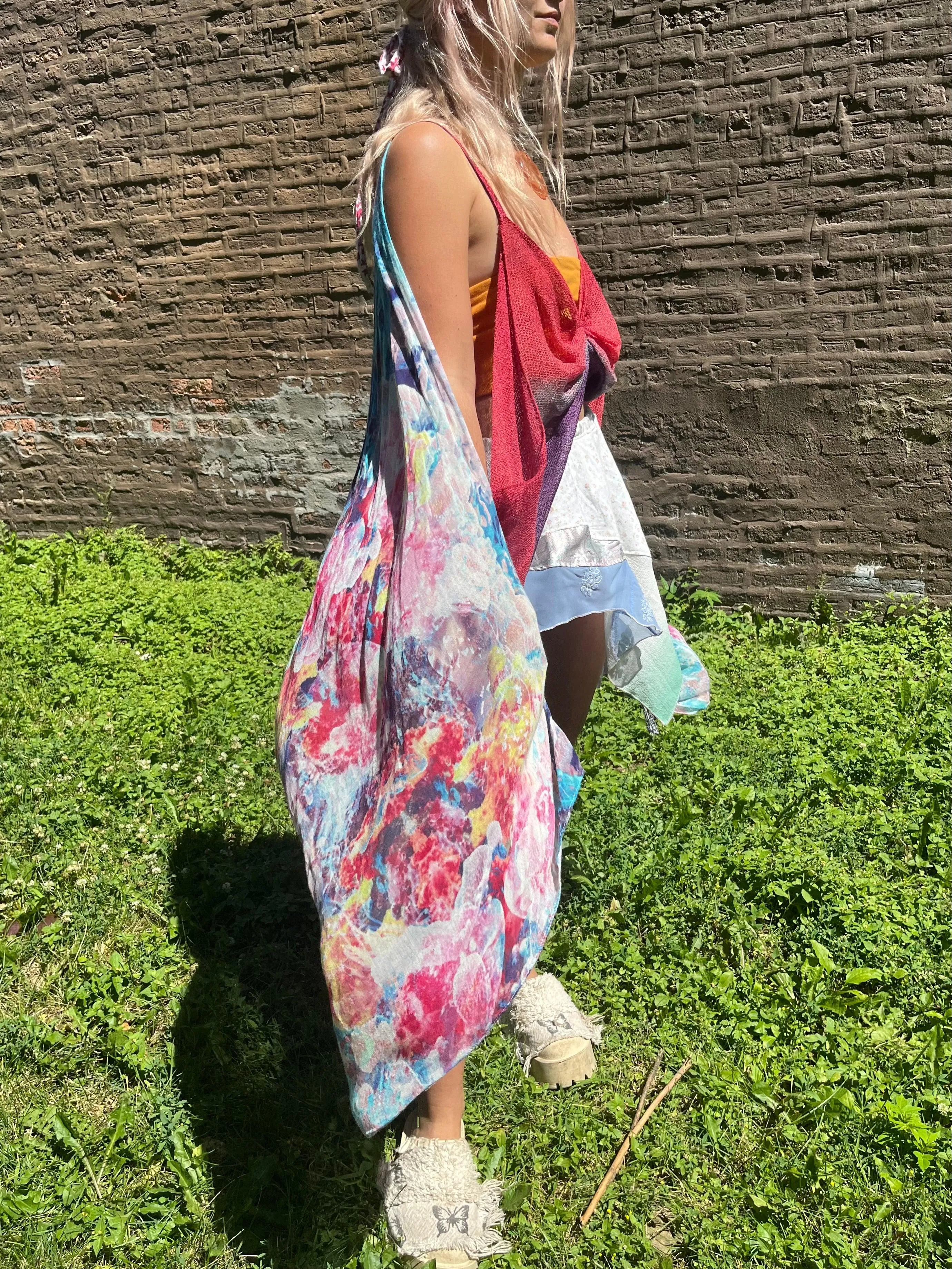 Reclaimed Hyperspace Cruise Scarf Top