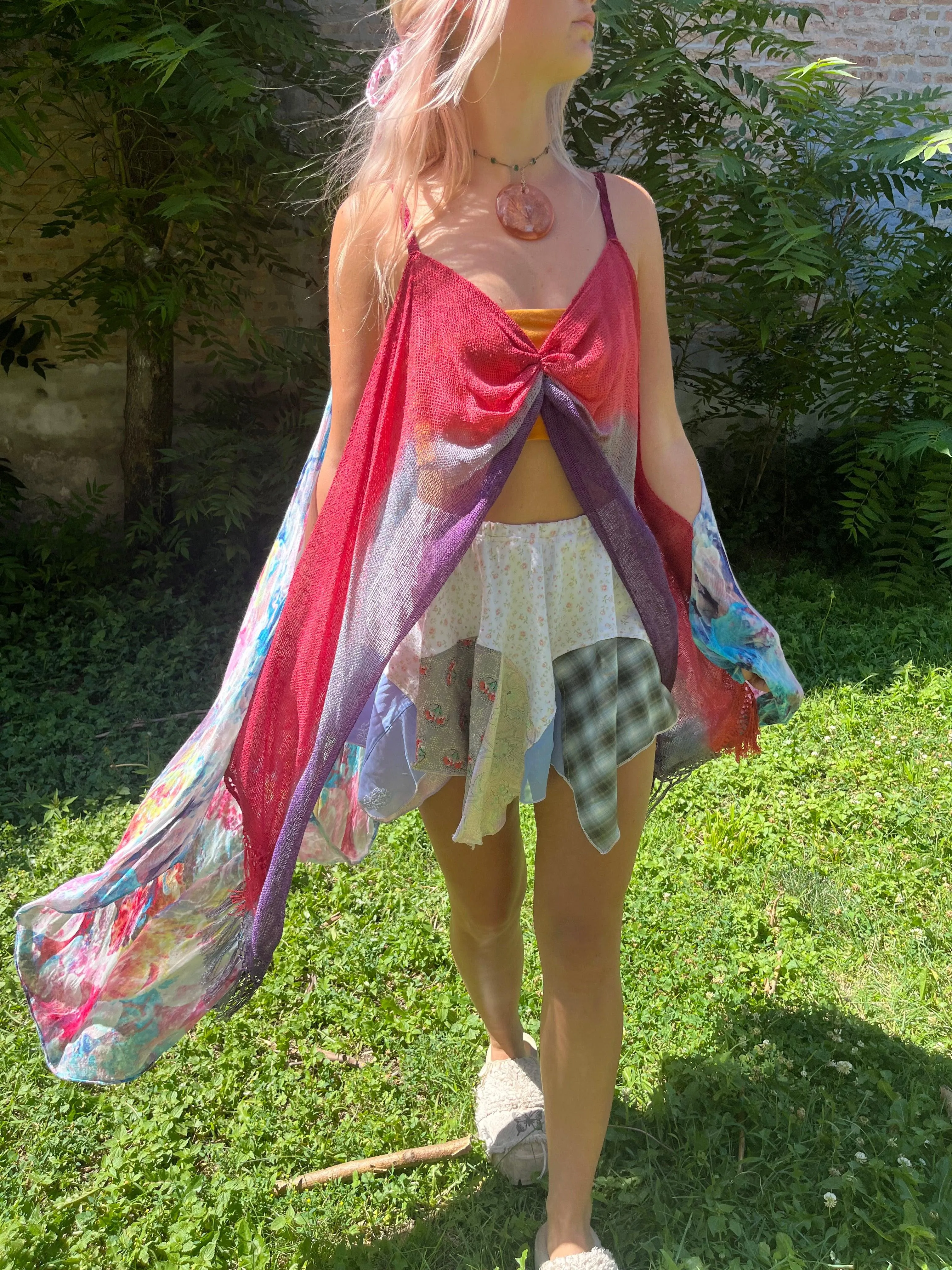 Reclaimed Hyperspace Cruise Scarf Top