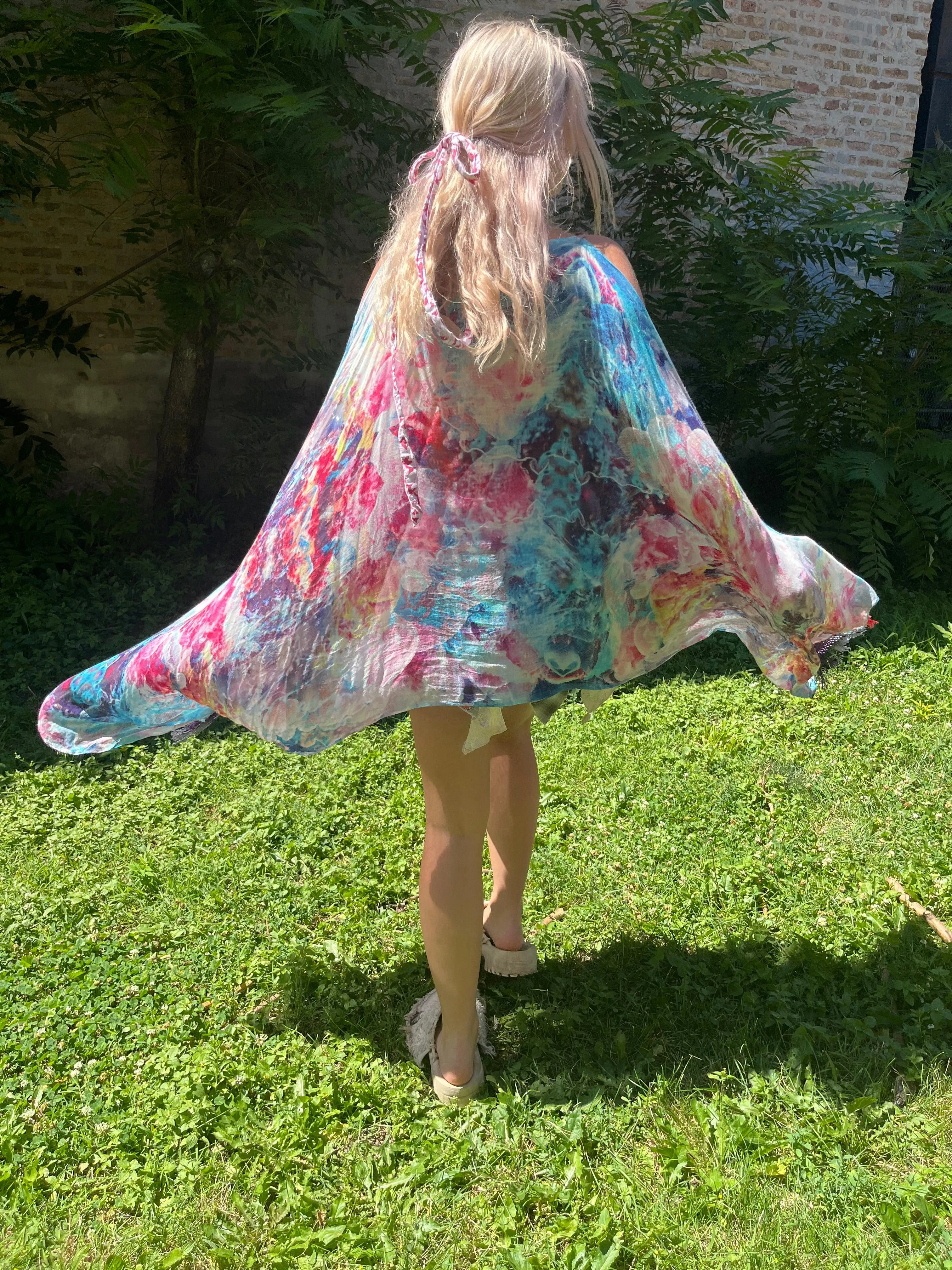 Reclaimed Hyperspace Cruise Scarf Top