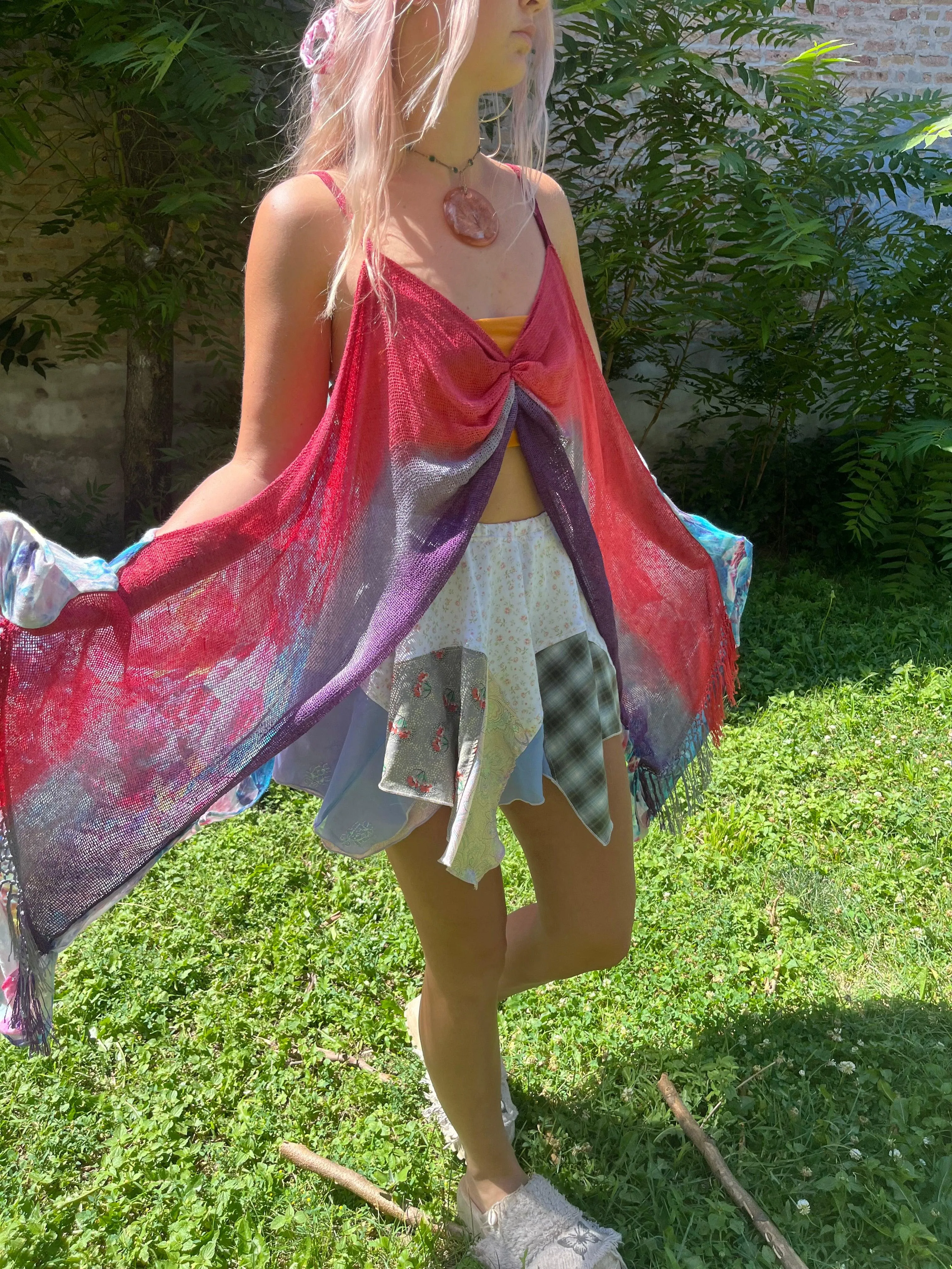 Reclaimed Hyperspace Cruise Scarf Top