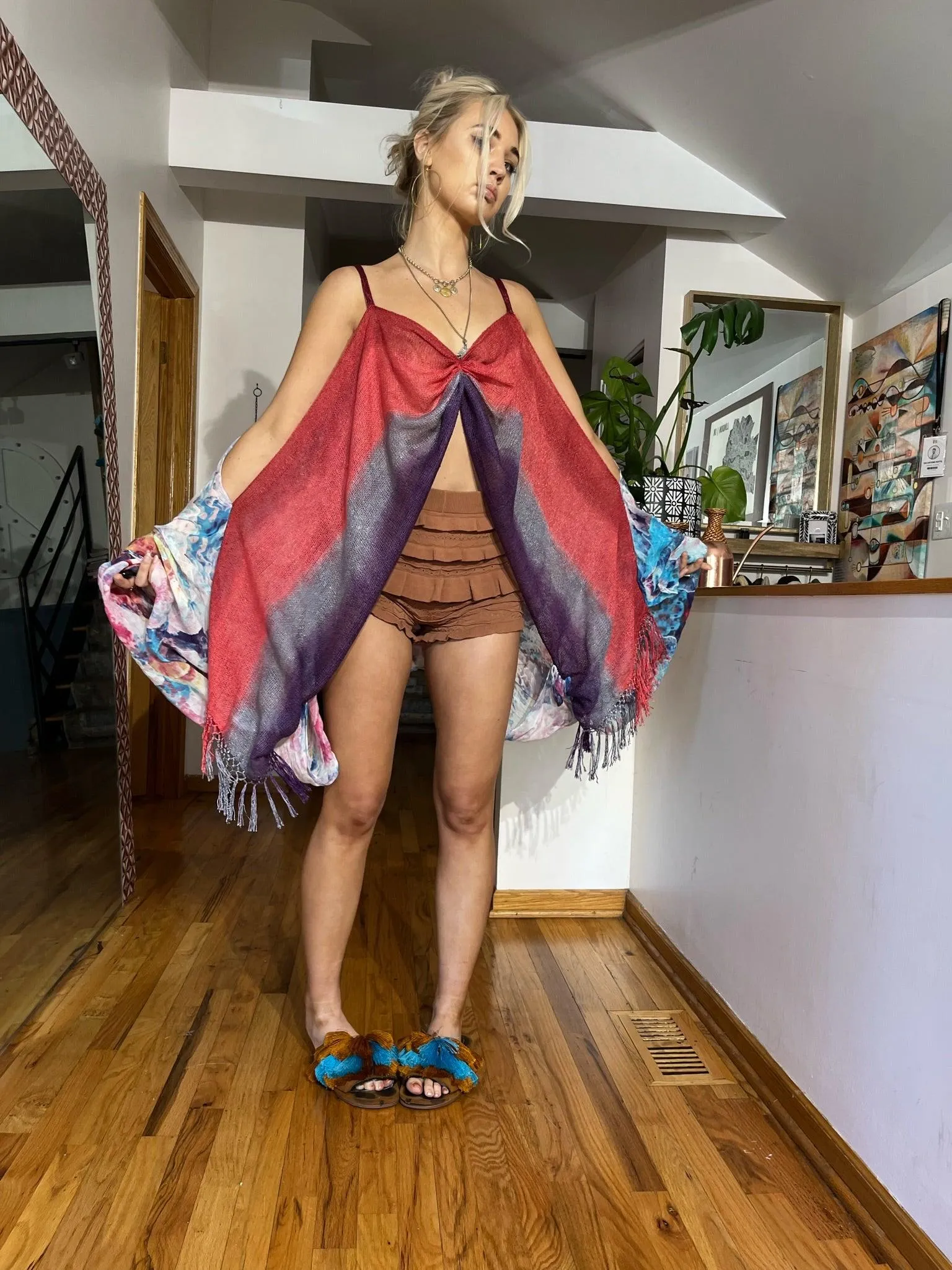 Reclaimed Hyperspace Cruise Scarf Top