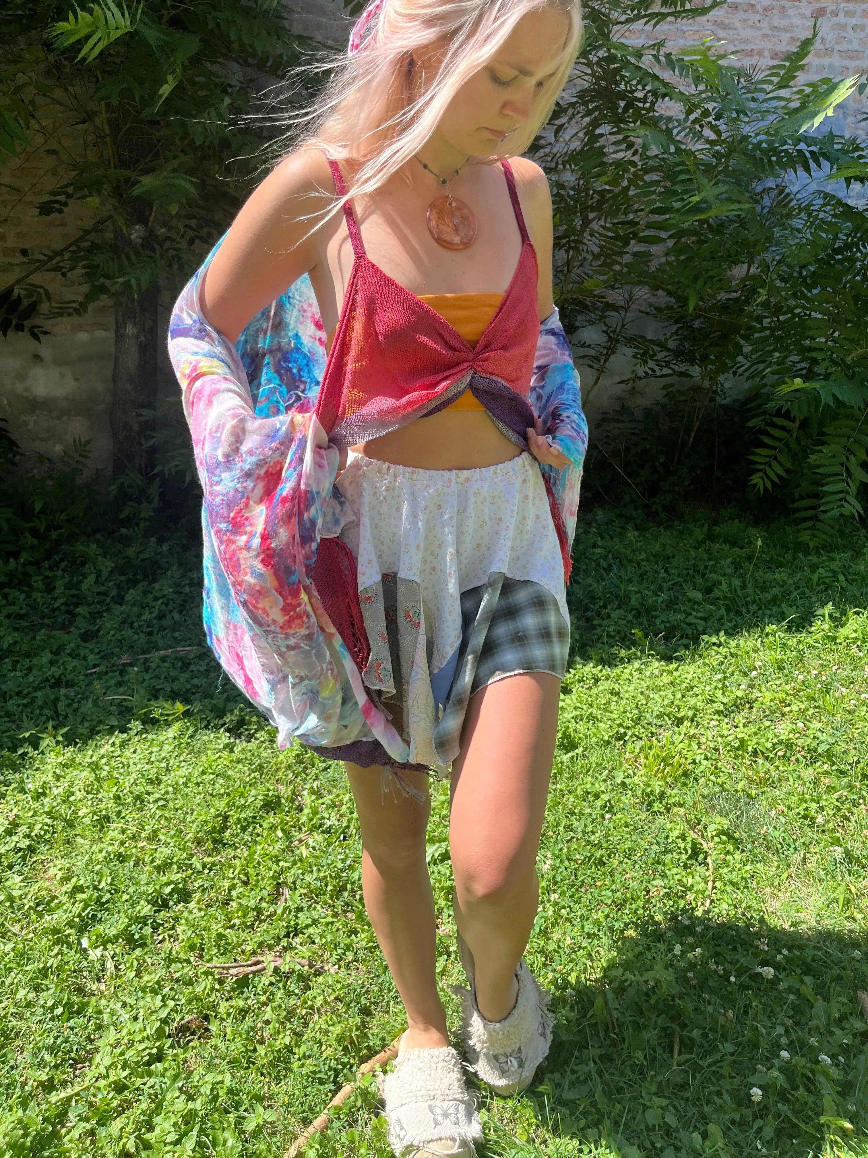 Reclaimed Hyperspace Cruise Scarf Top