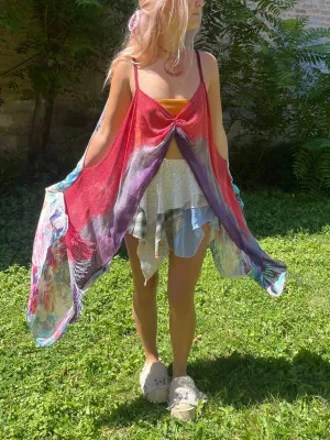 Reclaimed Hyperspace Cruise Scarf Top