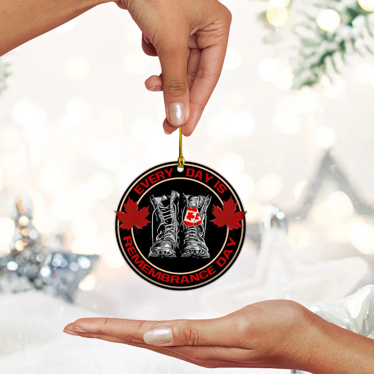 Remembrance Day Shaped Ornament