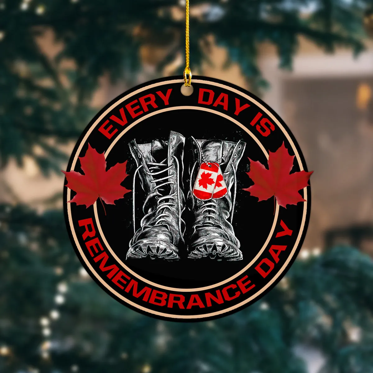 Remembrance Day Shaped Ornament