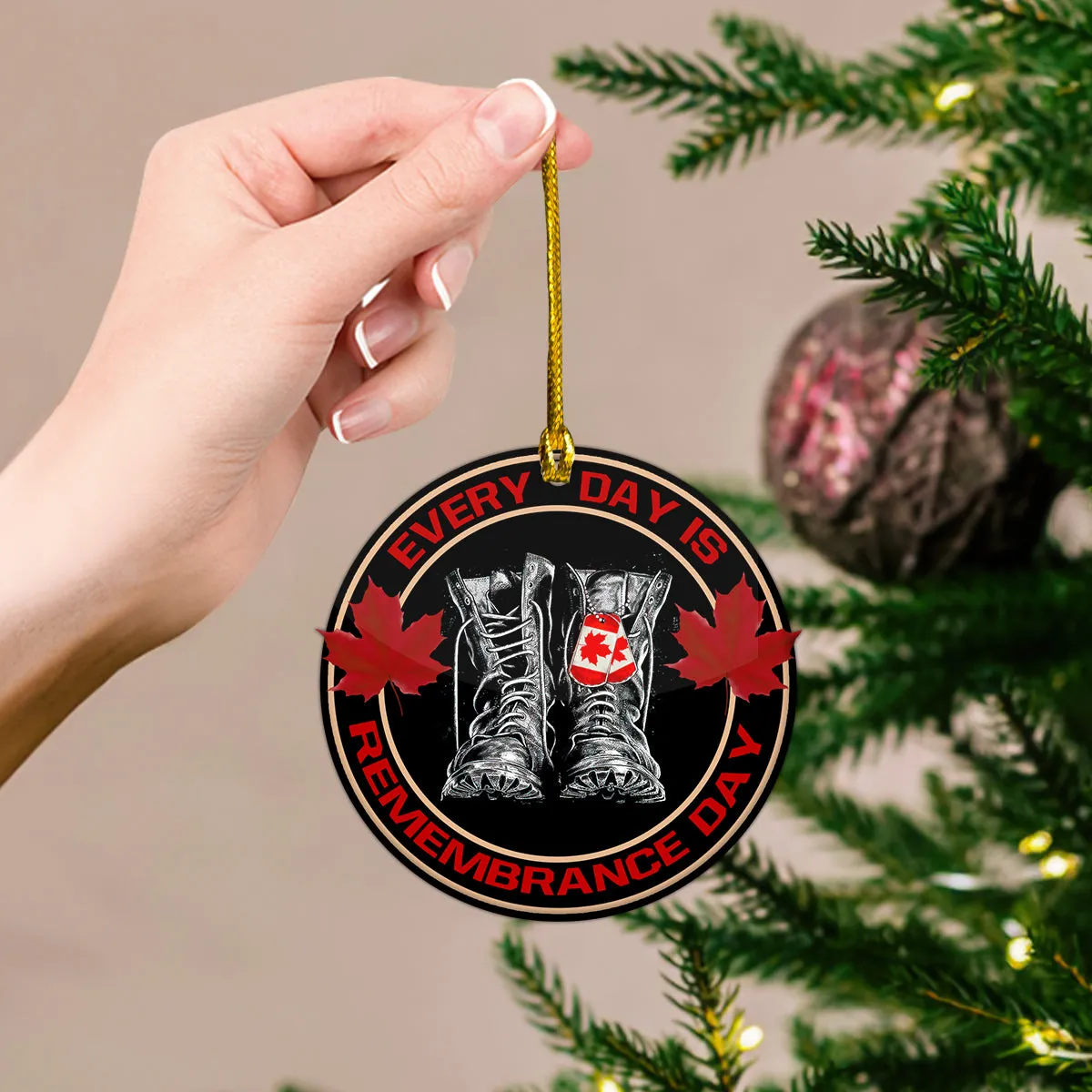 Remembrance Day Shaped Ornament