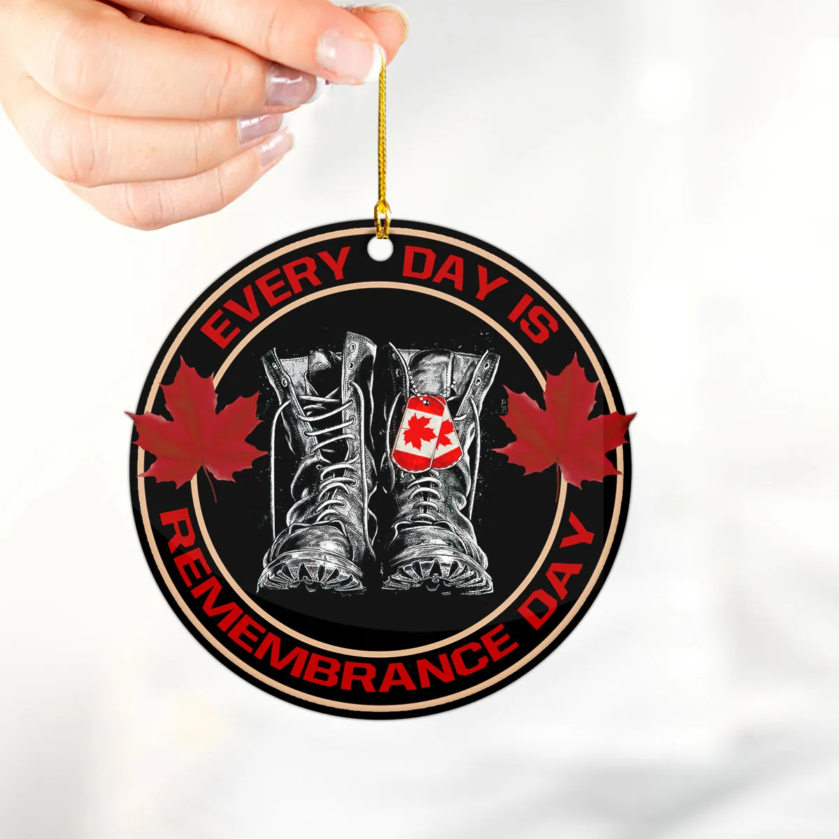 Remembrance Day Shaped Ornament