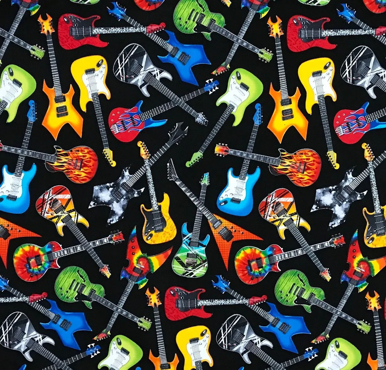 Rockmount Ranch Wear Accessory: Bandana Guitars