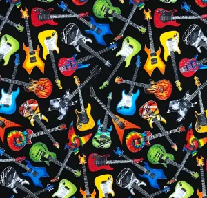 Rockmount Ranch Wear Accessory: Bandana Guitars