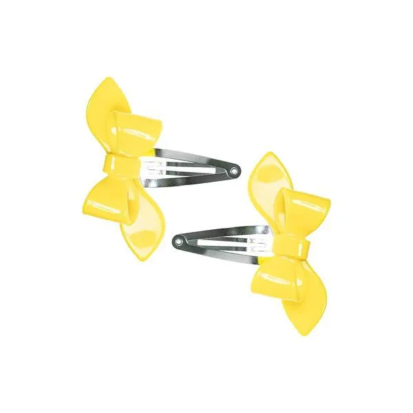 Rosane Bow Solid Colors Snap Clips -