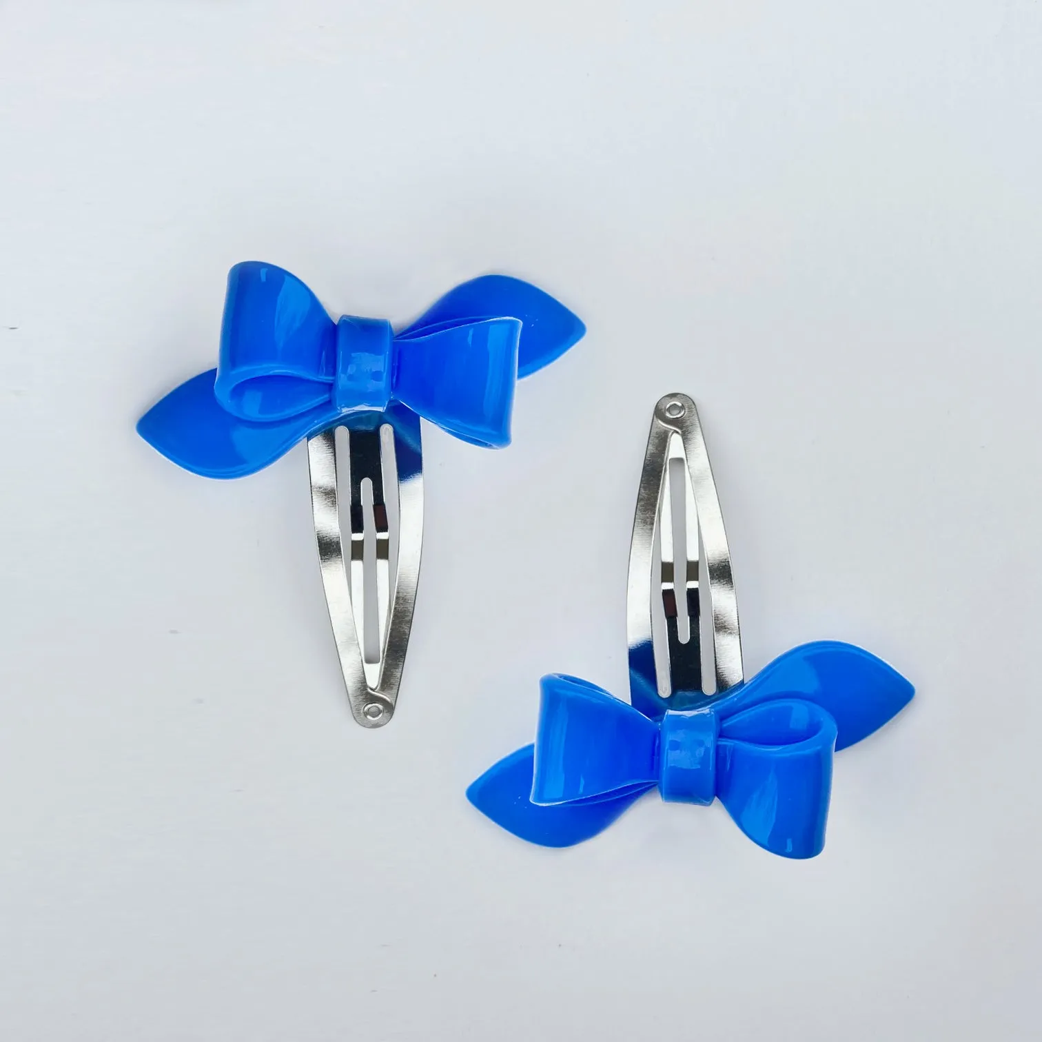Rosane Bow Solid Colors Snap Clips -