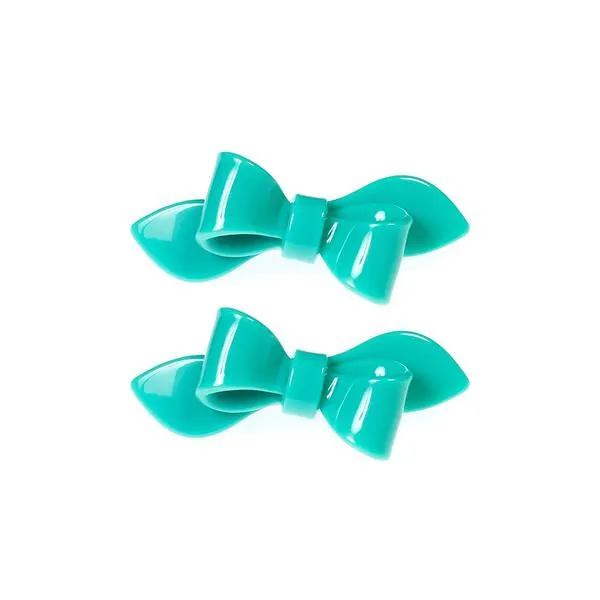 Rosane Bow Solid Colors Snap Clips -