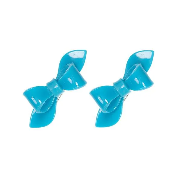 Rosane Bow Solid Colors Snap Clips -