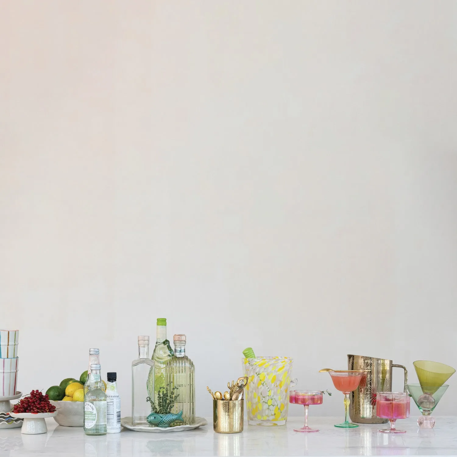 Rosie Coupe Flower Glass
