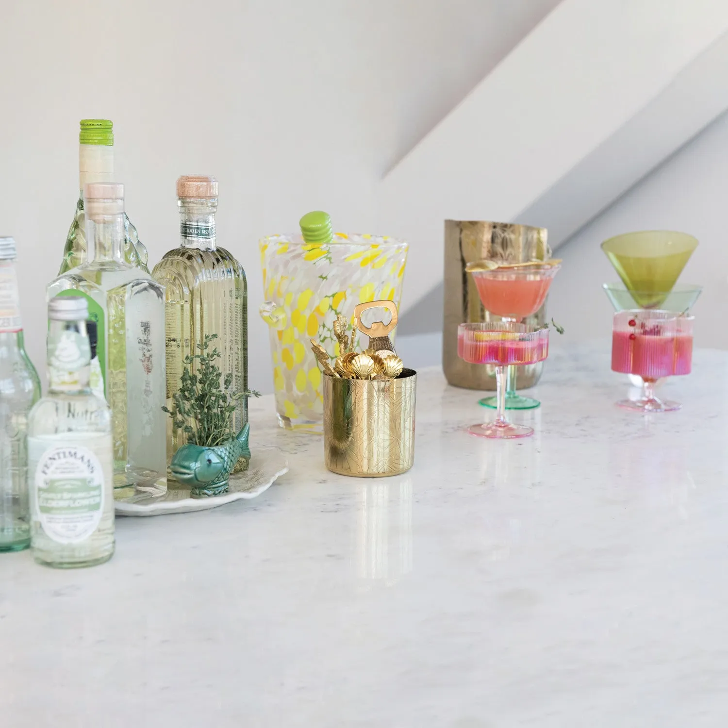 Rosie Coupe Flower Glass