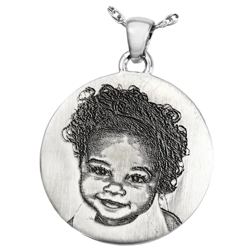 Round 3D Photo Pendant