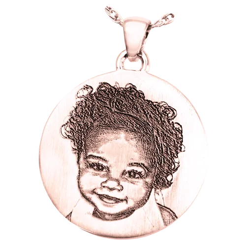 Round 3D Photo Pendant