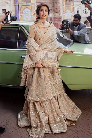 Royal Pakistani Wedding Dress in Gharara Kameez Style