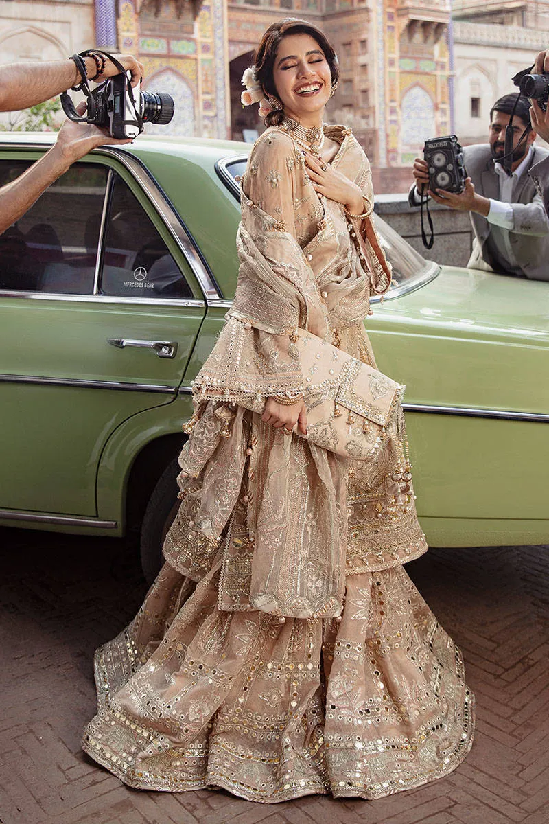 Royal Pakistani Wedding Dress in Gharara Kameez Style