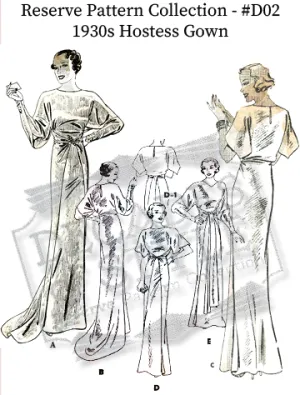 RPC - #D02  1930s Hostess Gown