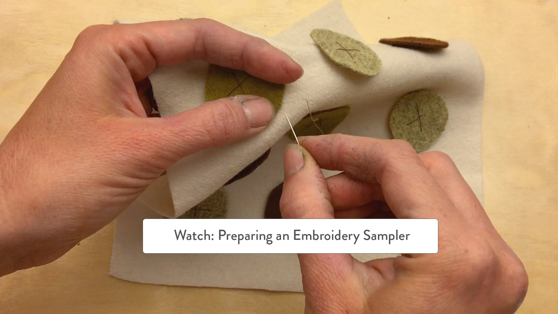 Sampler Embroidery Kit - Red and Orange