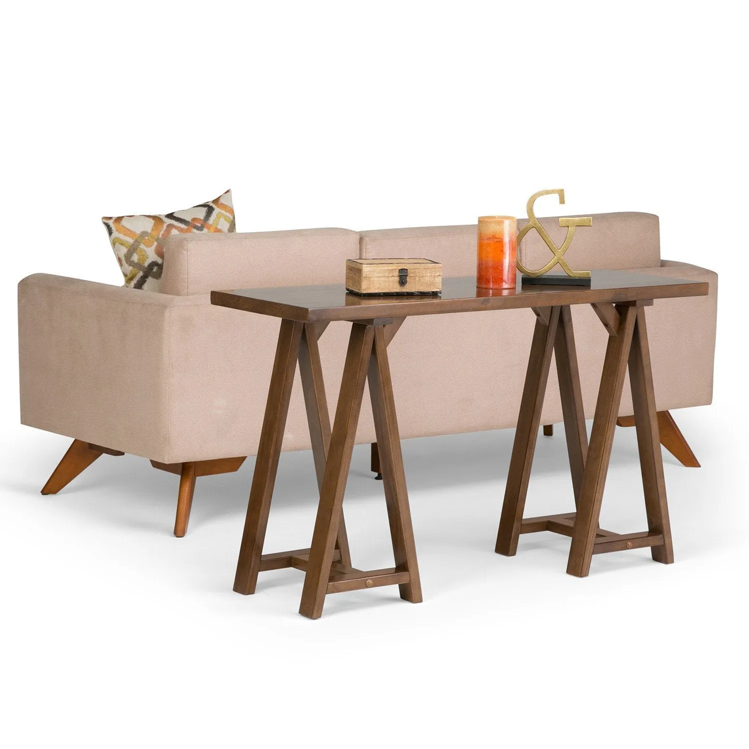 Sawhorse Console Table