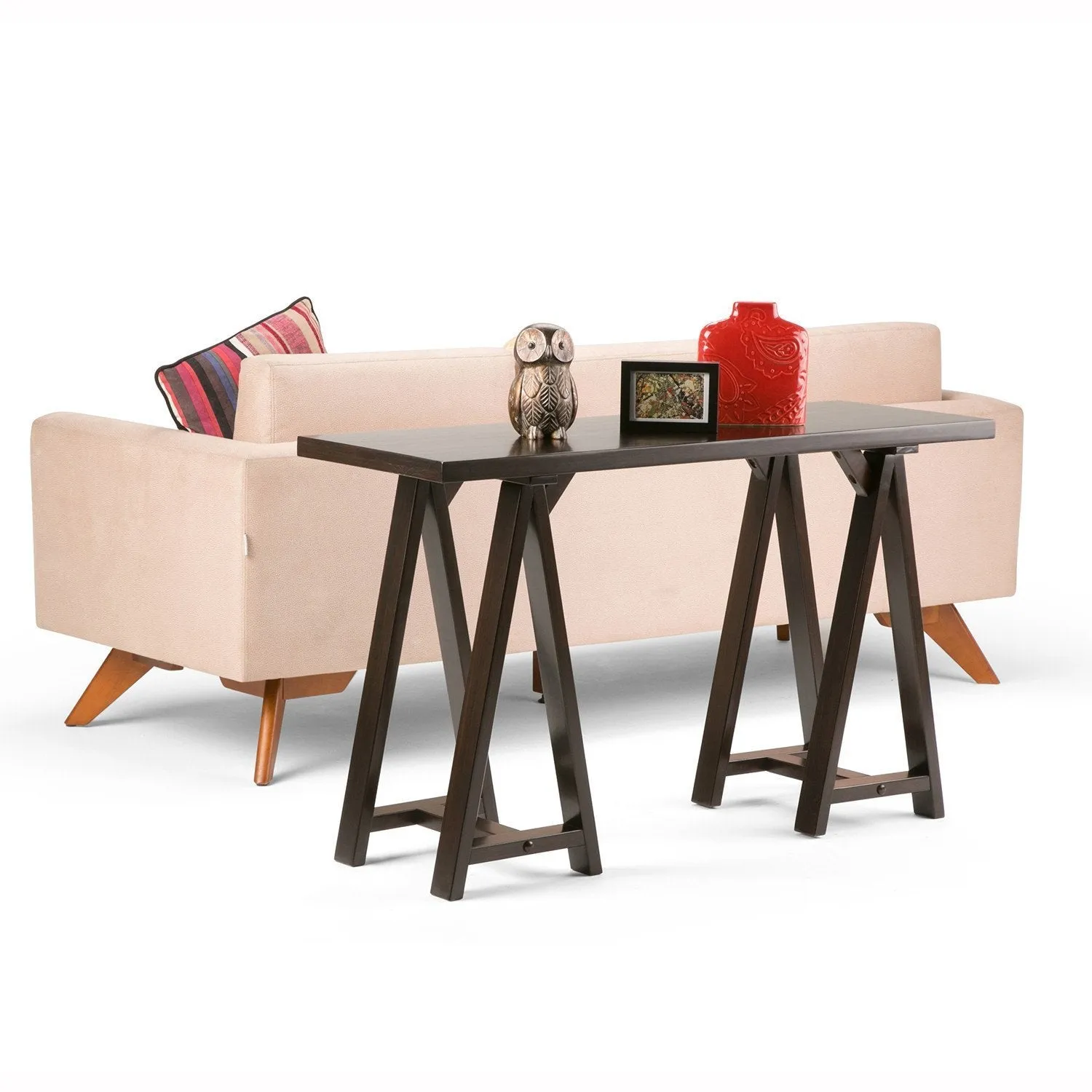 Sawhorse Console Table