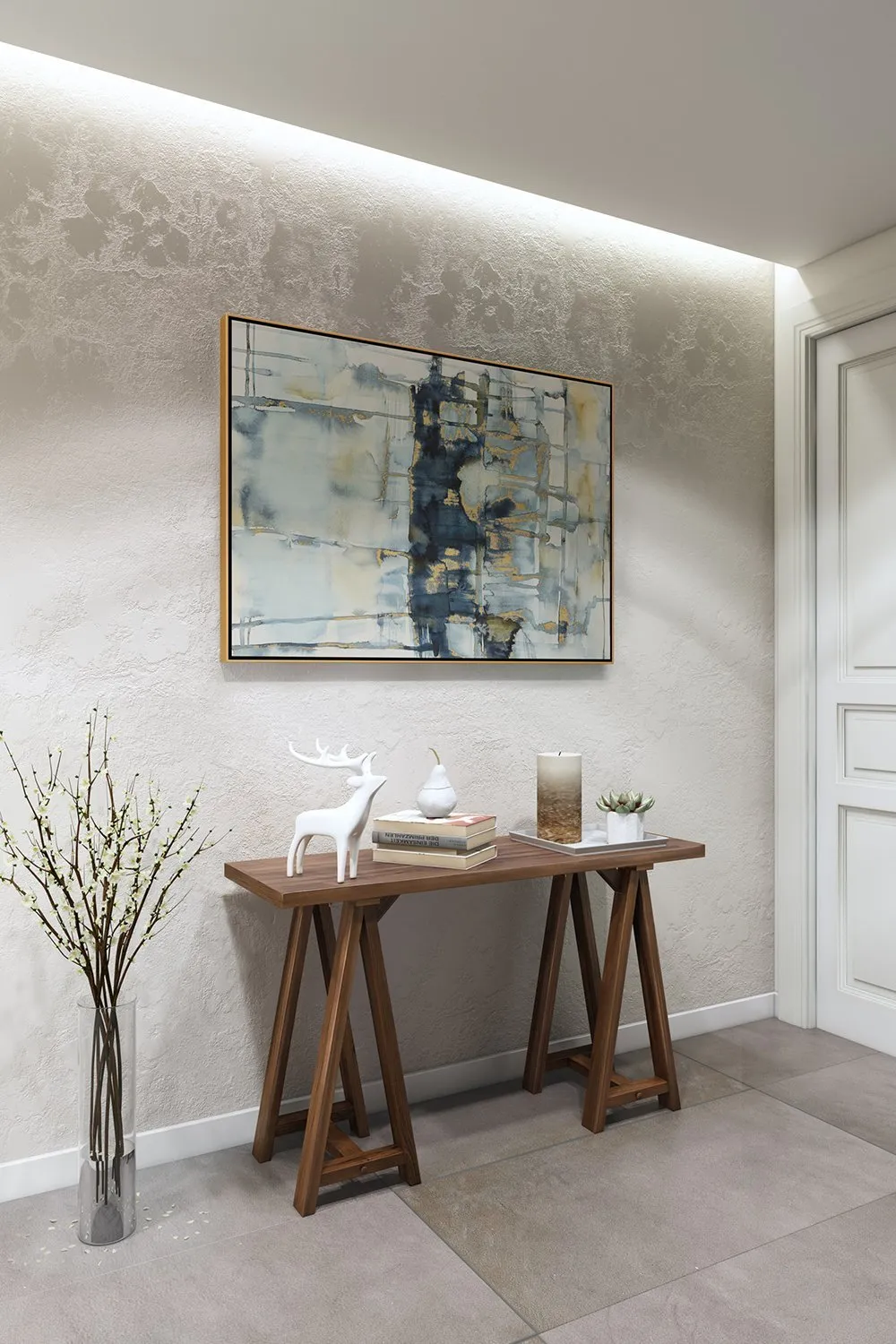 Sawhorse Console Table