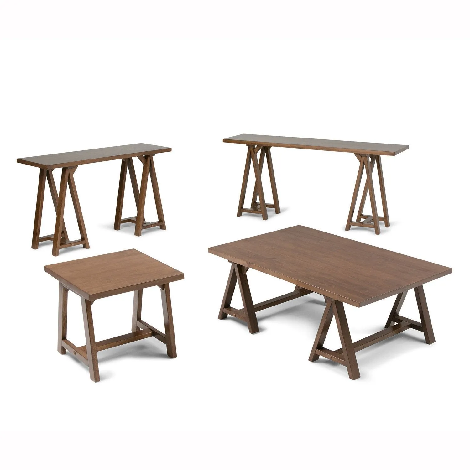 Sawhorse Console Table