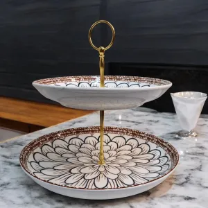 Scallop Series 2-Tier Tray