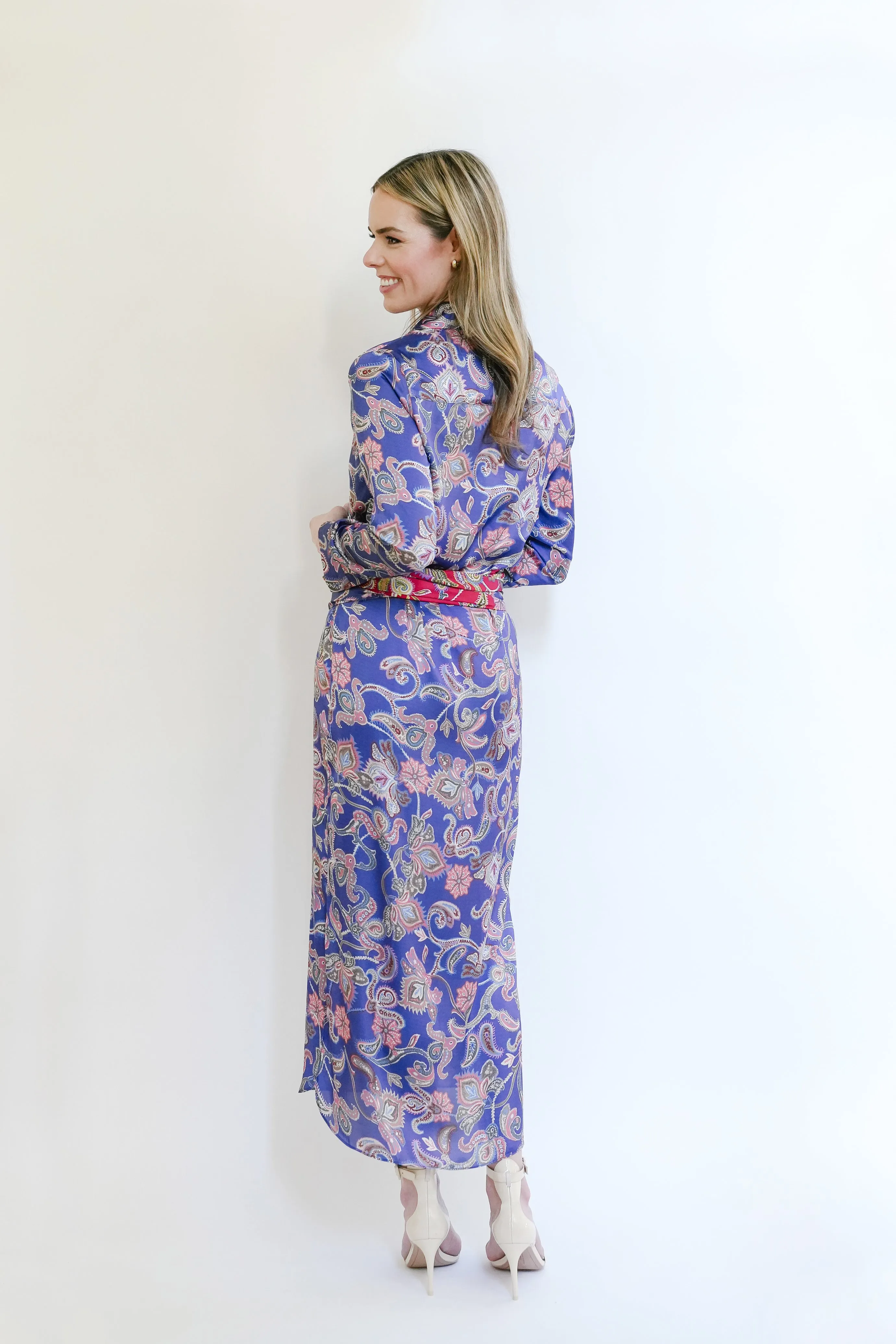 Serena Dress in Vintage Paisley