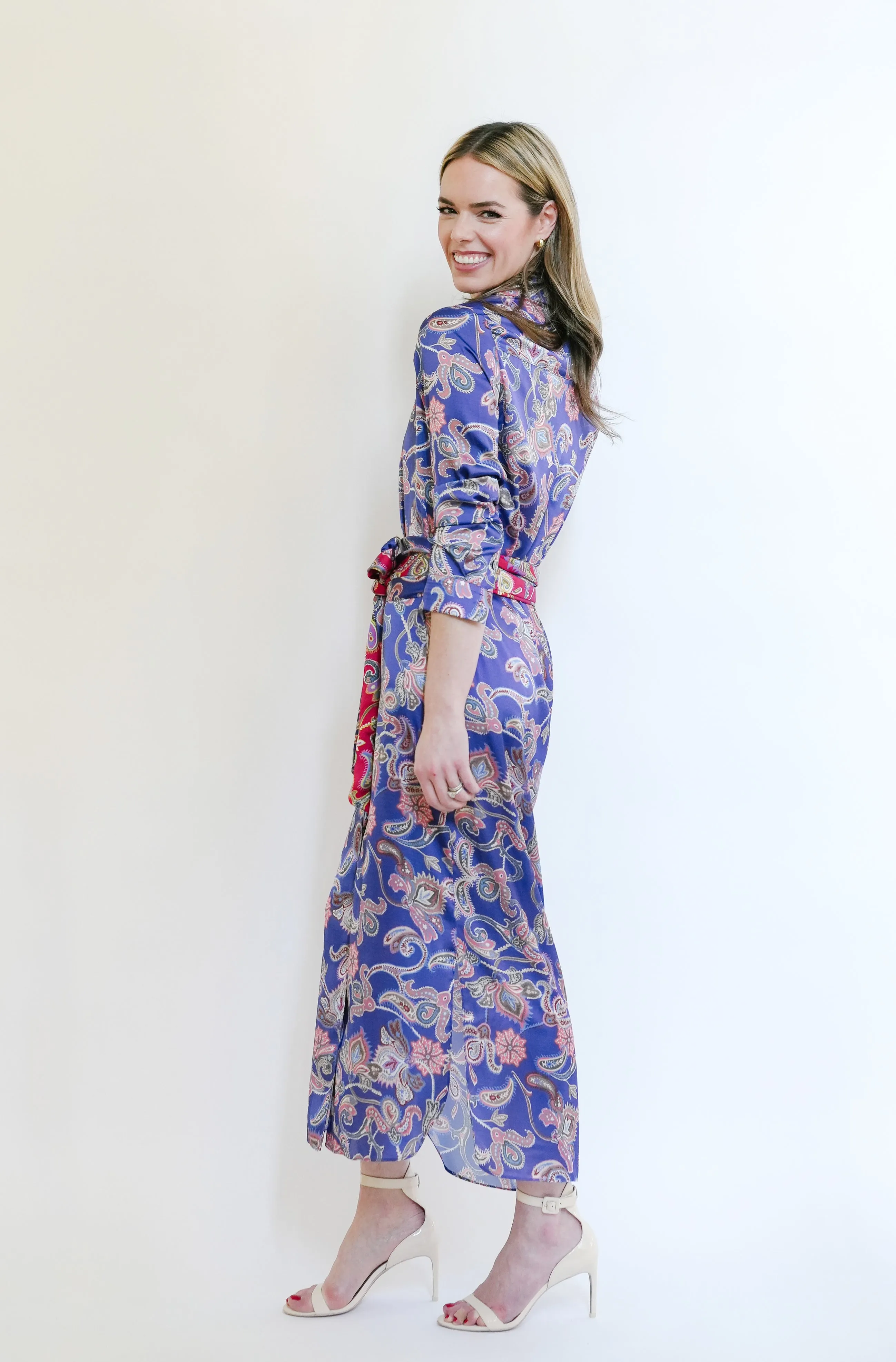Serena Dress in Vintage Paisley
