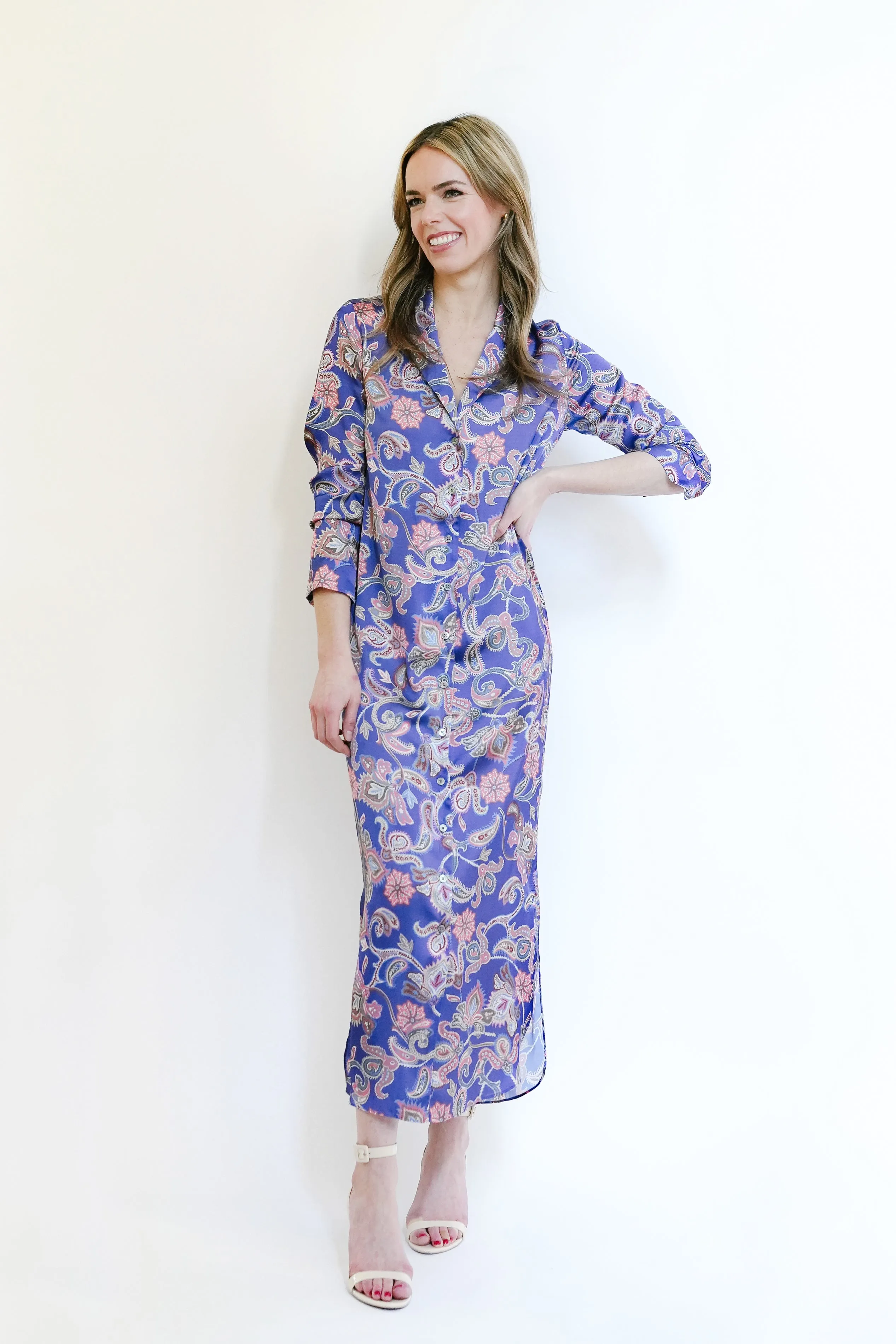 Serena Dress in Vintage Paisley