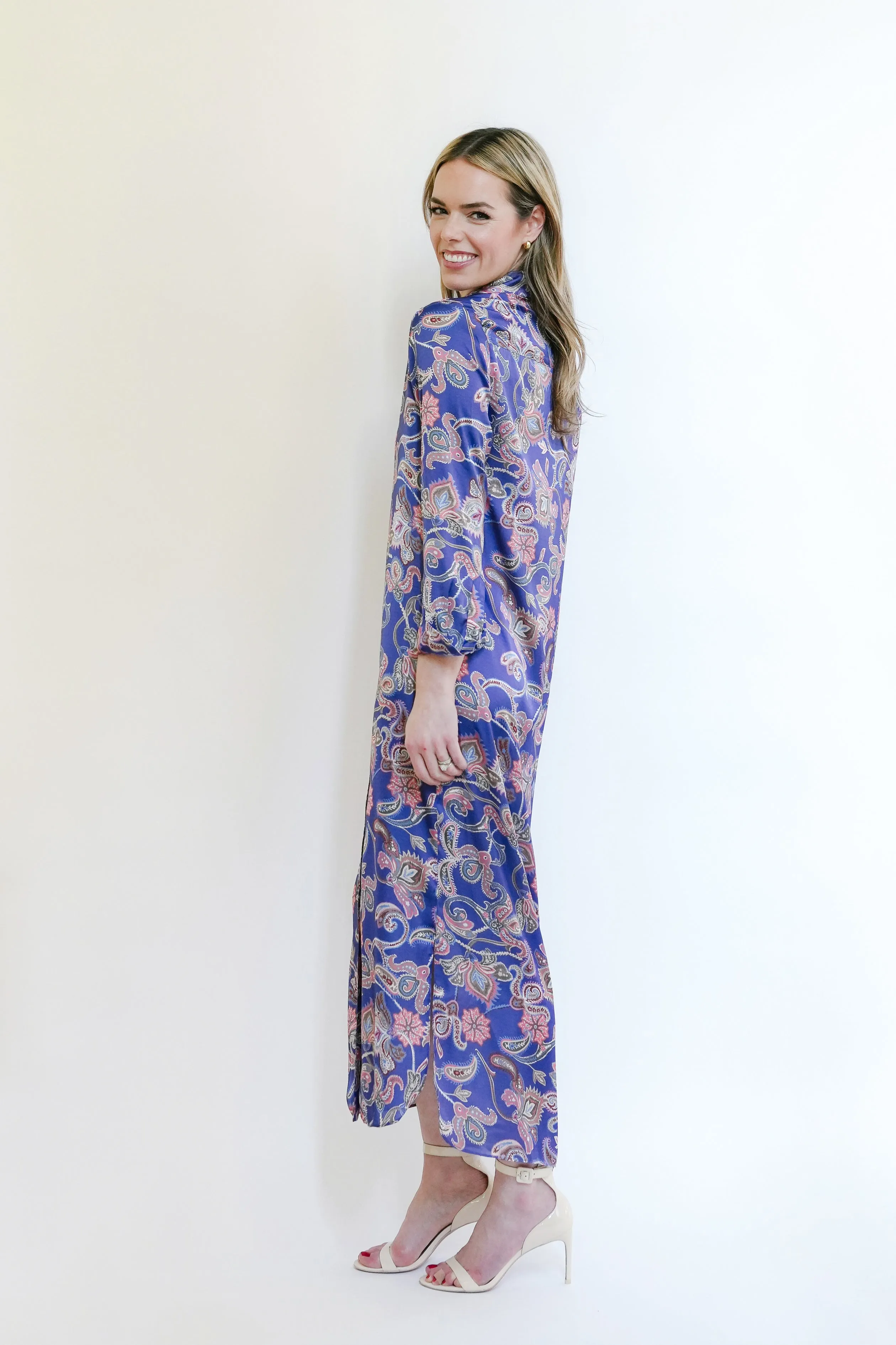 Serena Dress in Vintage Paisley