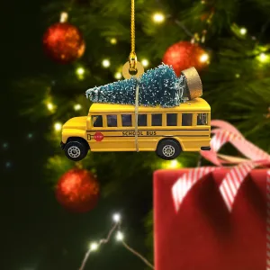 Shaped Ornament - School Bus