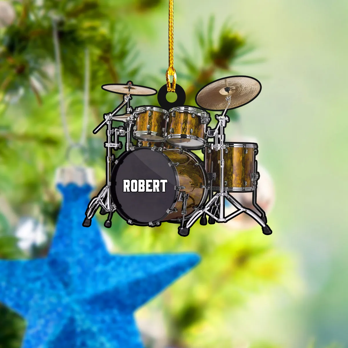 Shaped Ornament - Yellow Drum 120