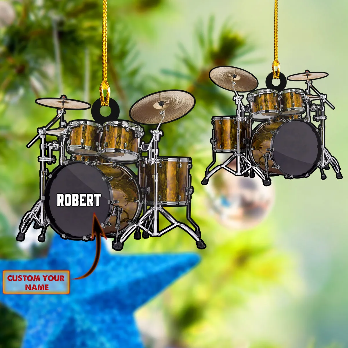 Shaped Ornament - Yellow Drum 120