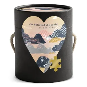 She Believed Art Heart Puzzle