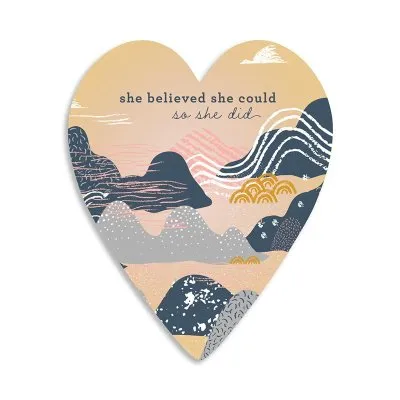 She Believed Art Heart Puzzle