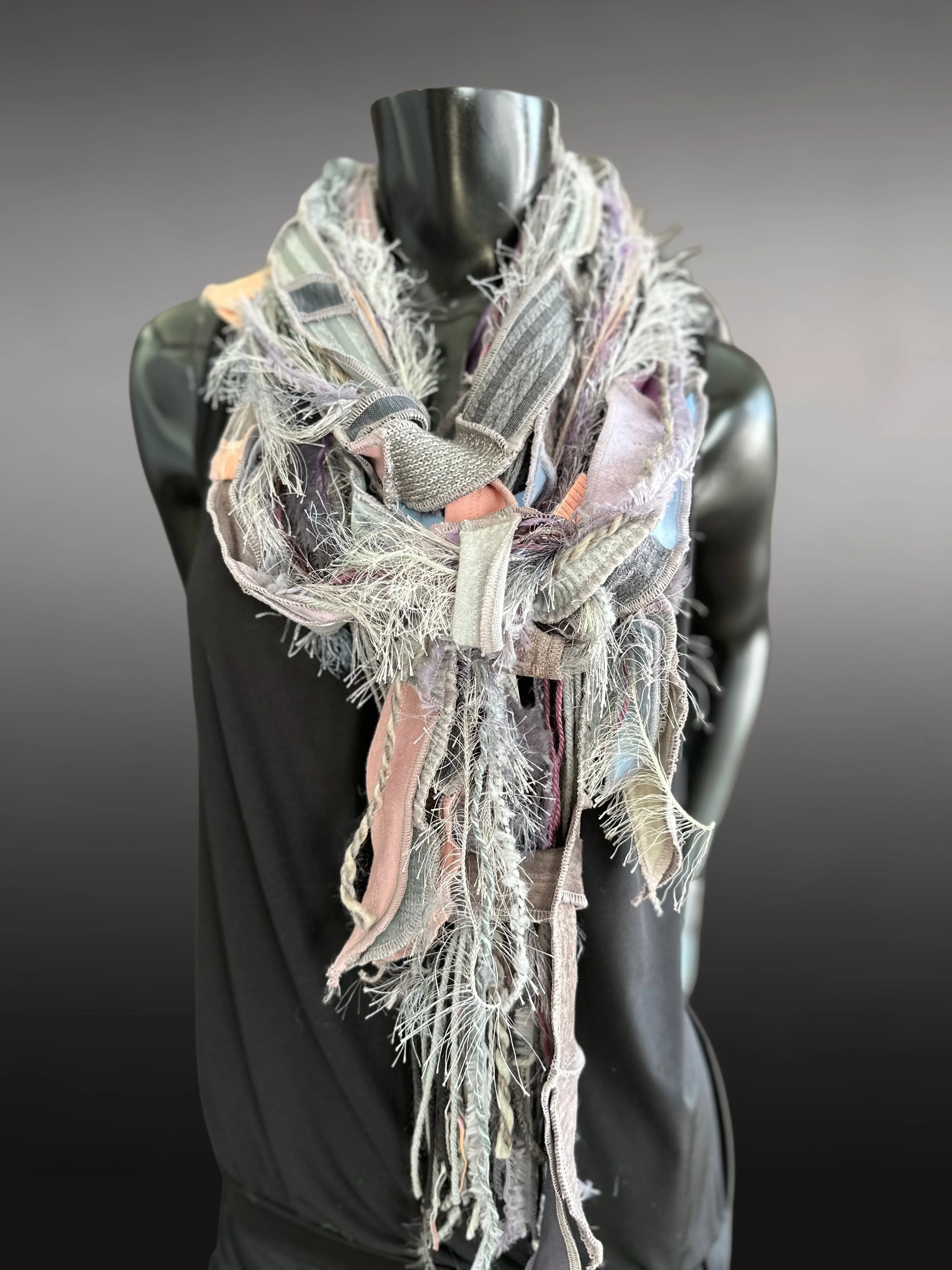 Shreds Fringie Scarf, street style scarf, boho chic scarf
