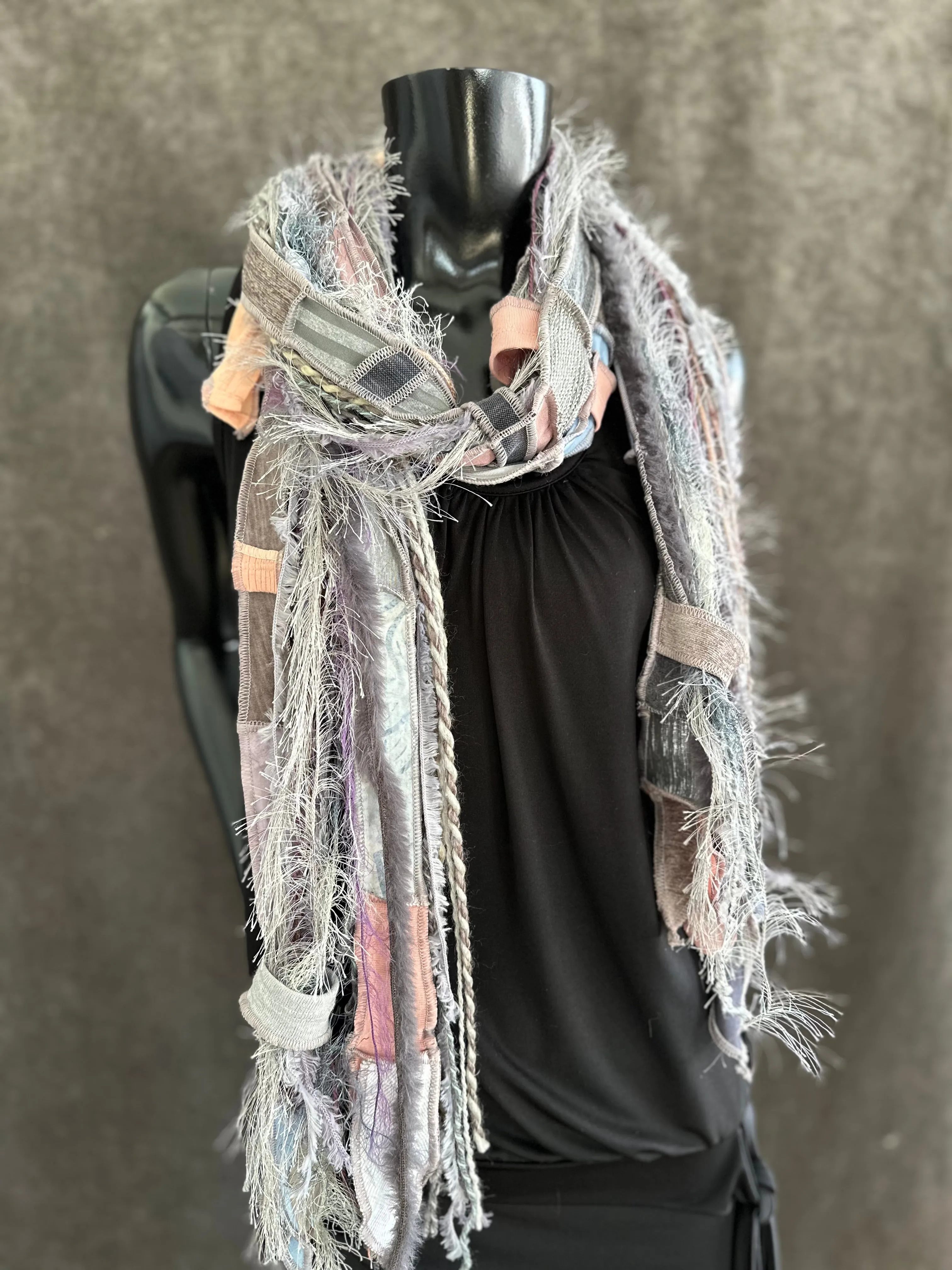 Shreds Fringie Scarf, street style scarf, boho chic scarf
