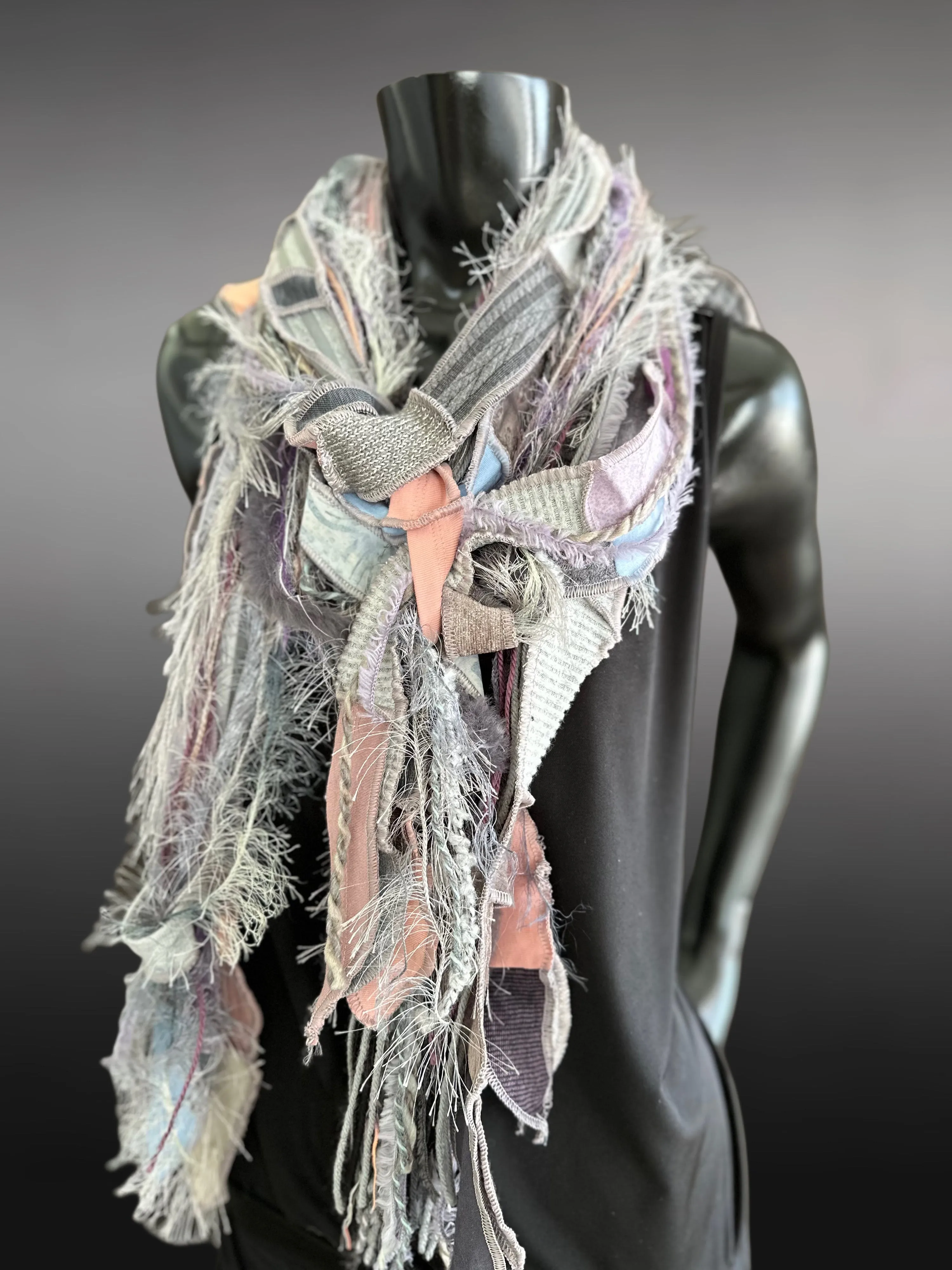 Shreds Fringie Scarf, street style scarf, boho chic scarf