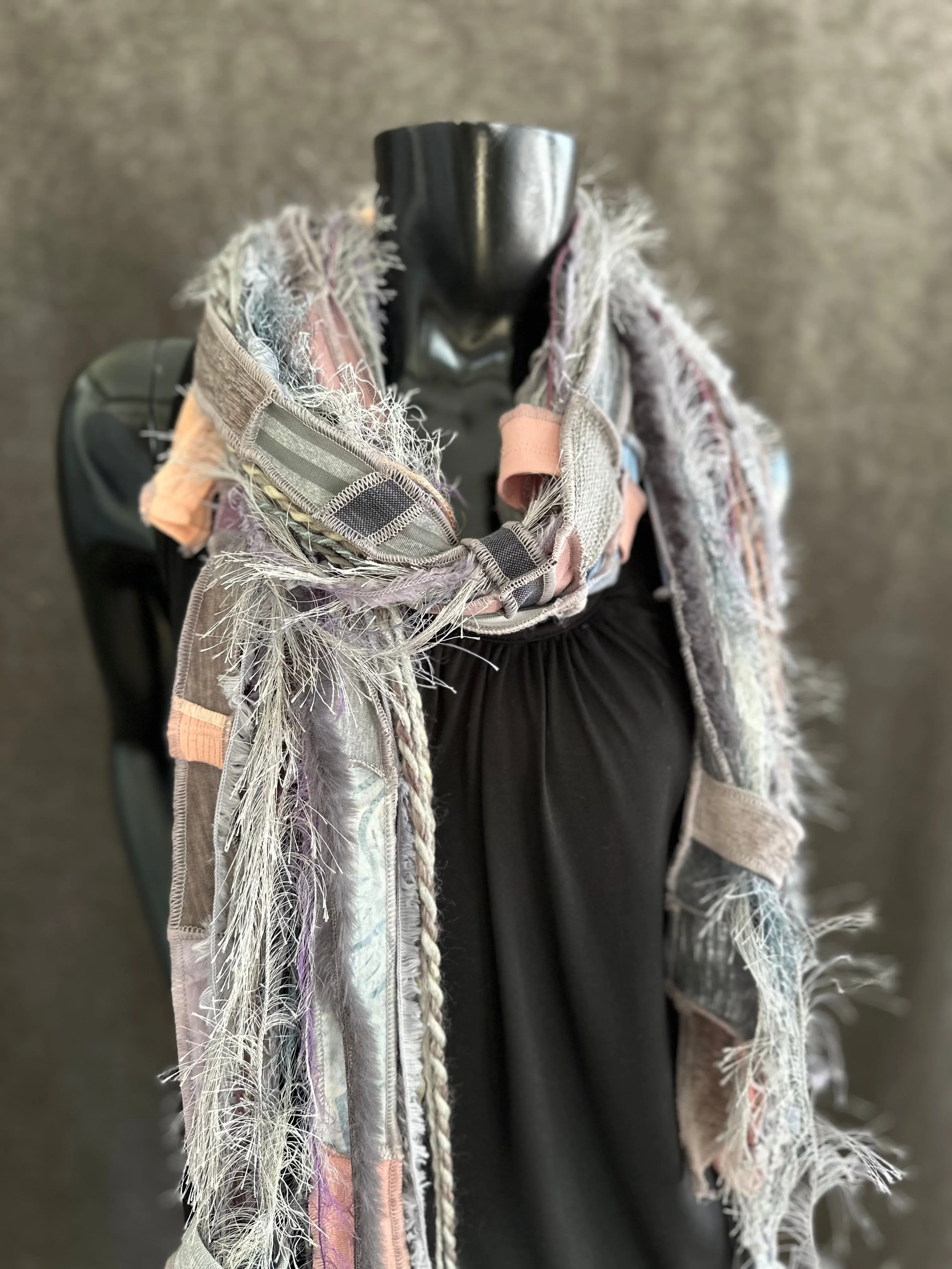 Shreds Fringie Scarf, street style scarf, boho chic scarf