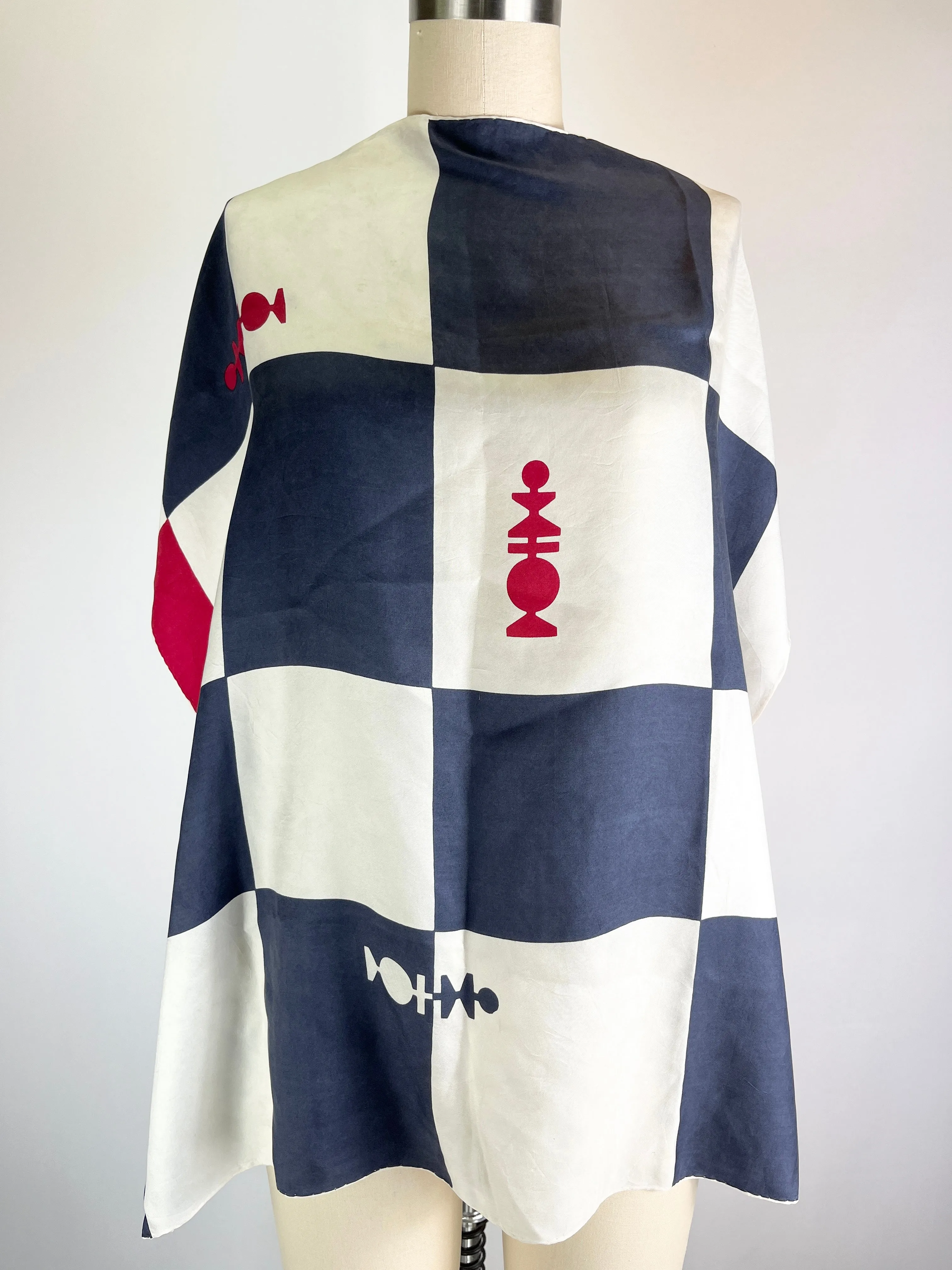 Silk Chess Scarf