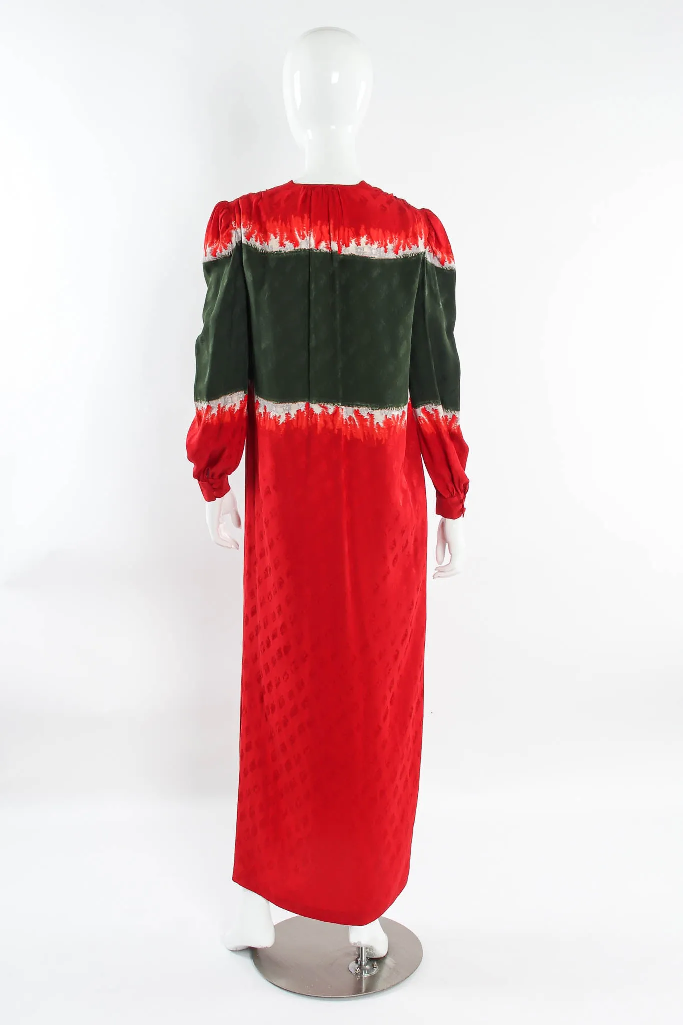Silk Stripe Dye Tunic Dress