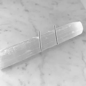 Silver Line Post Earrings